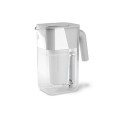 Culligan ZeroWater pitcher with 10-cup capacity for family hydration on the kitchen counter.