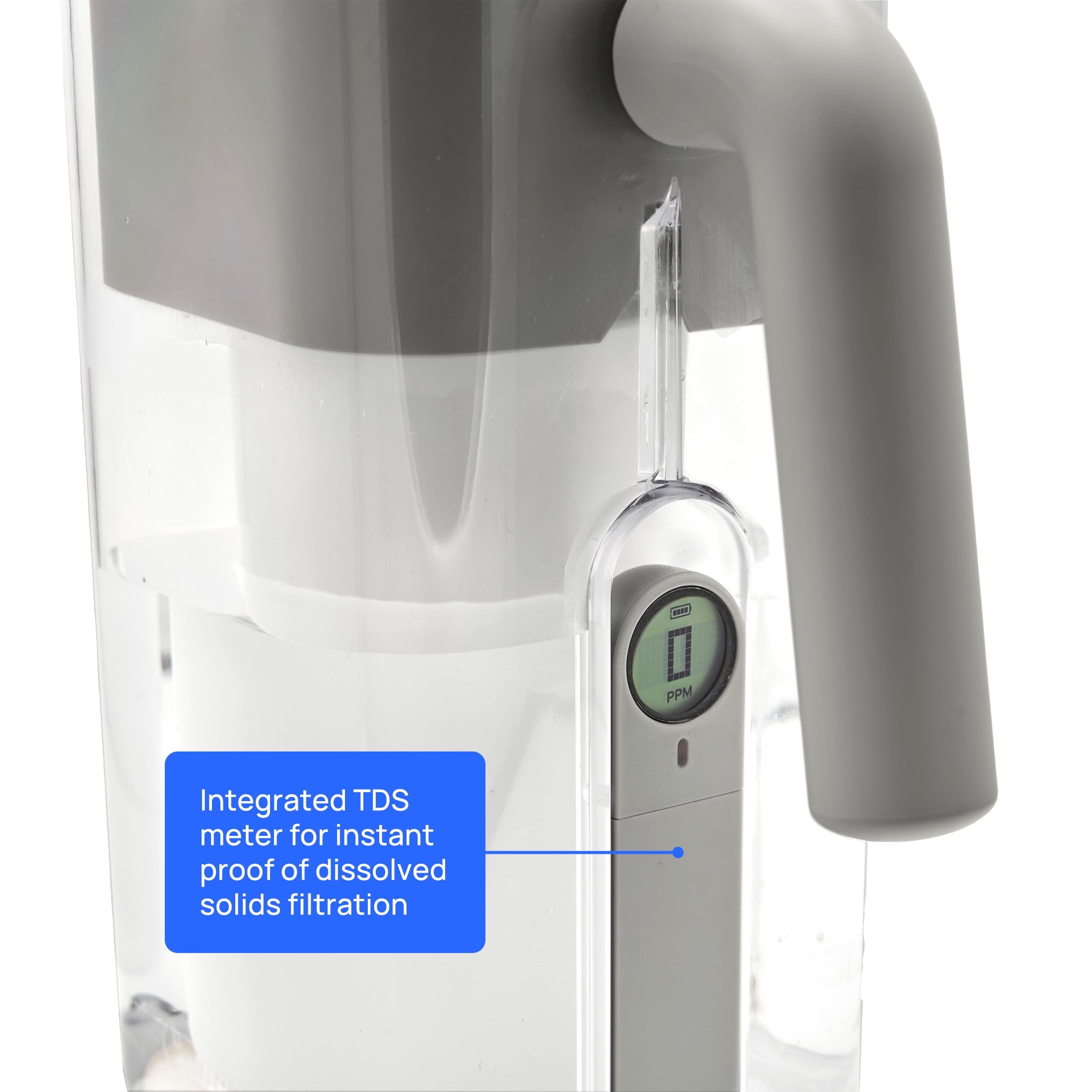 IAPMO certification badge on Culligan pitcher confirming contaminant reduction.