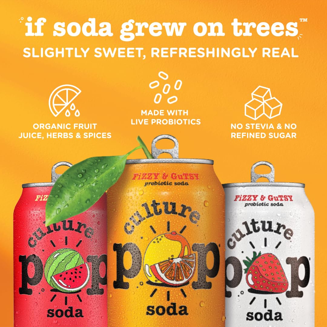 Culture Pop ingredient label notes non-GMO, kosher, and gluten-free attributes.