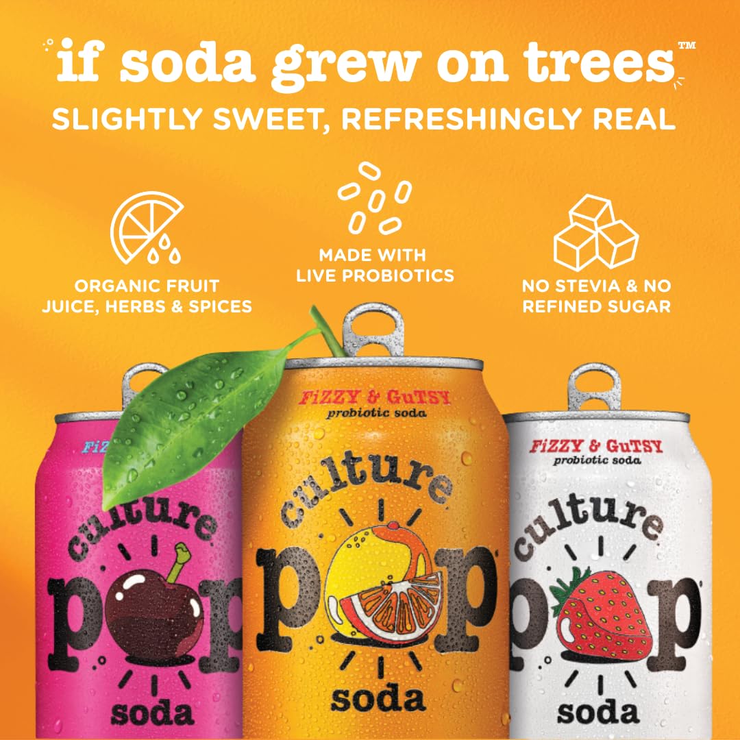 Ingredients list highlighting real fruit juice in Culture Pop Noah Kahan Black Cherry.