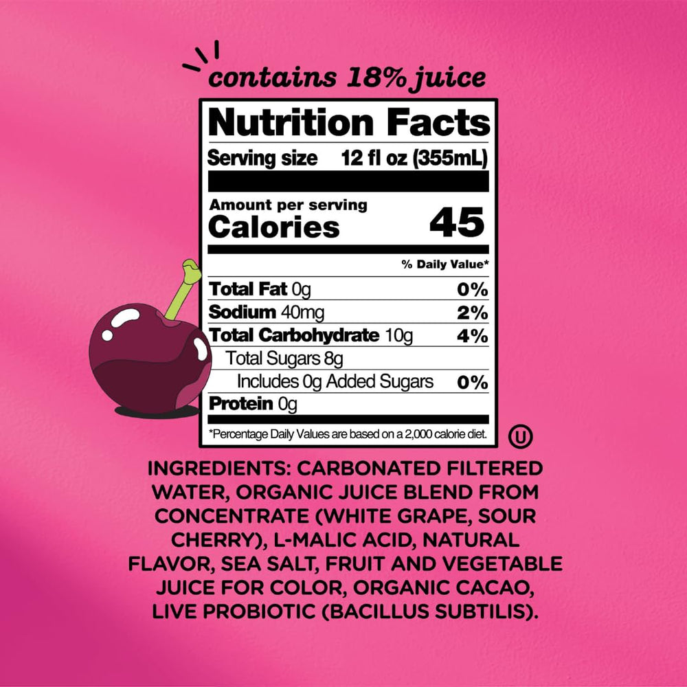 Close-up of Culture Pop Noah Kahan Black Cherry label on the can.