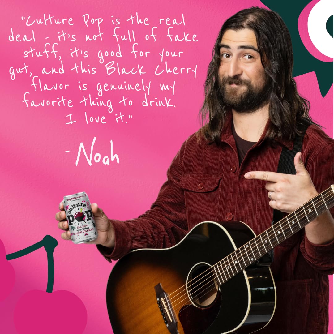 Culture Pop Noah Kahan Black Cherry being poured into a glass.
