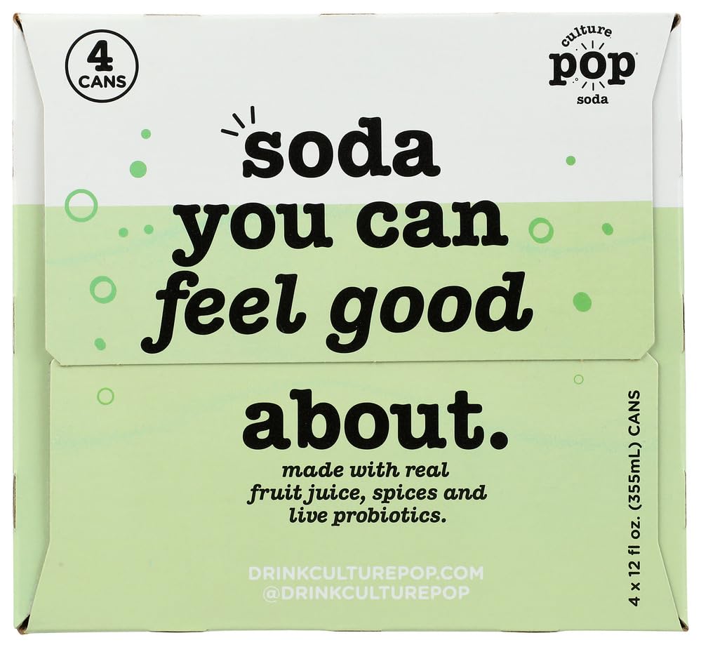 Culture Pop Watermelon Lime Rosemary Sparkling Soda 4pk-pack-shot suggests convenient sharing and gifting.