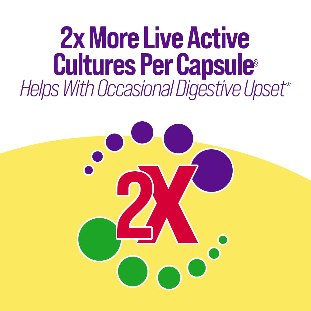 Culturelle bottle side label graphics illustrating convenient daily probiotic consumption.