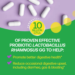 Culturelle probiotic bottle back with supplement details for informed choice.