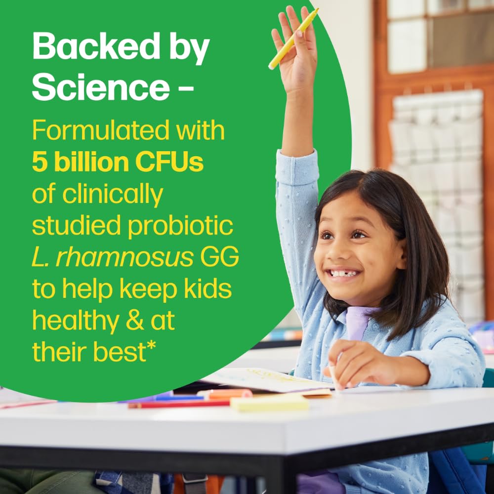 Culturelle Kids label detail shows vegetarian, gluten-free benefits and berry taste.