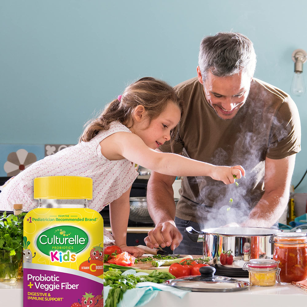 Culturelle daily serving on a dish shows one gummy per day ease