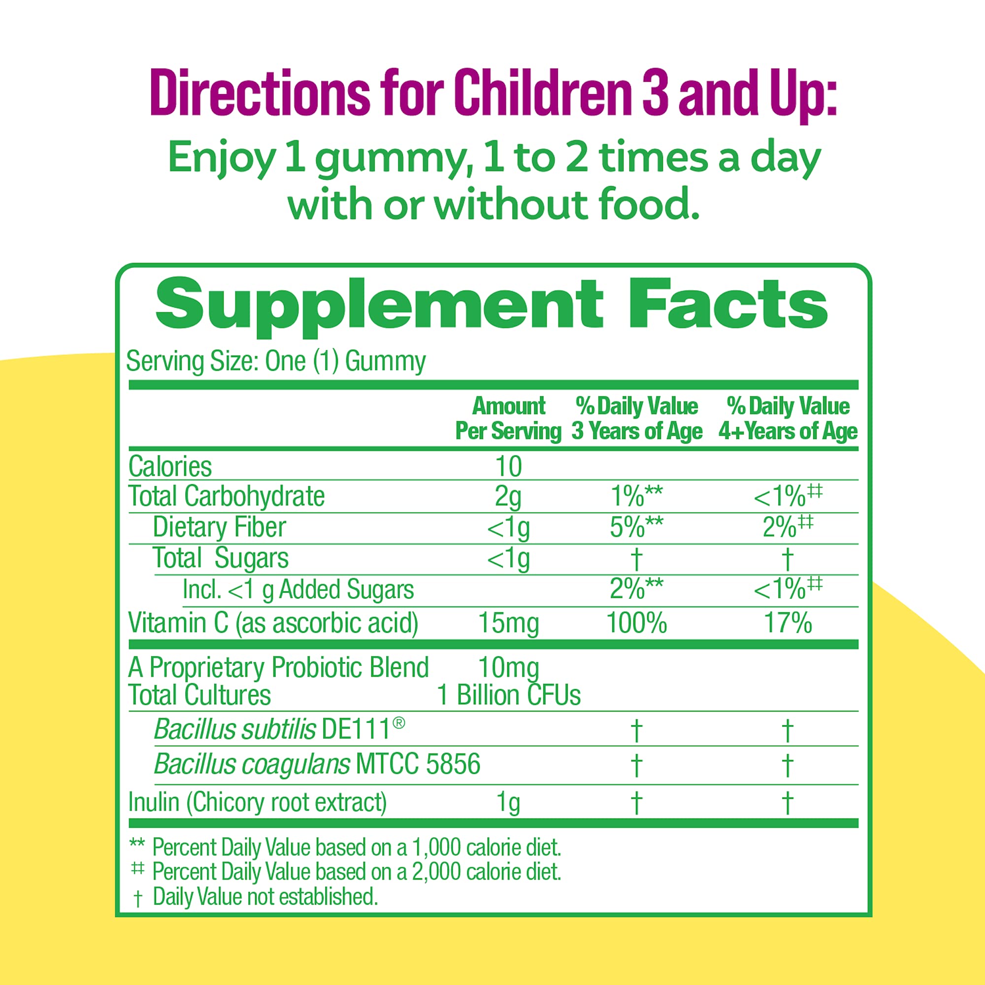 Culturelle Kids Veggie Fiber Gummies bottle emphasizes fiber support for healthy digestion