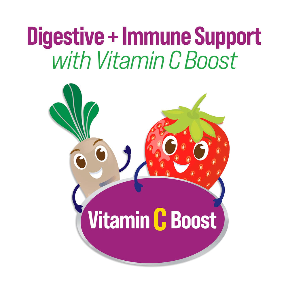 Culturelle Kids Veggie Fiber Gummies texture closeup reveals chewy, kid-friendly consistency