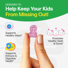 Culturelle Kids 11 vitamins and minerals nutrition facts label for balanced nutrition.
