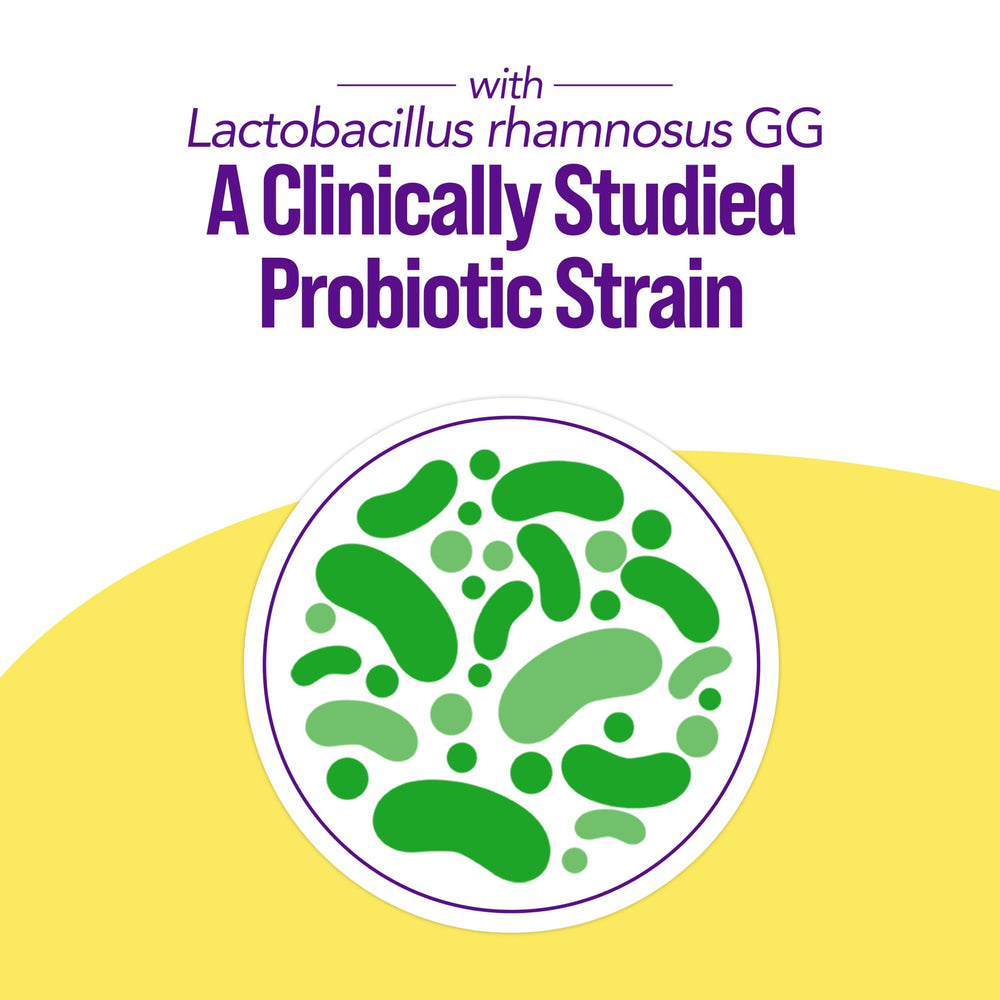 Culturelle LGG probiotic strain logo emphasizing the clinically studied probiotic.