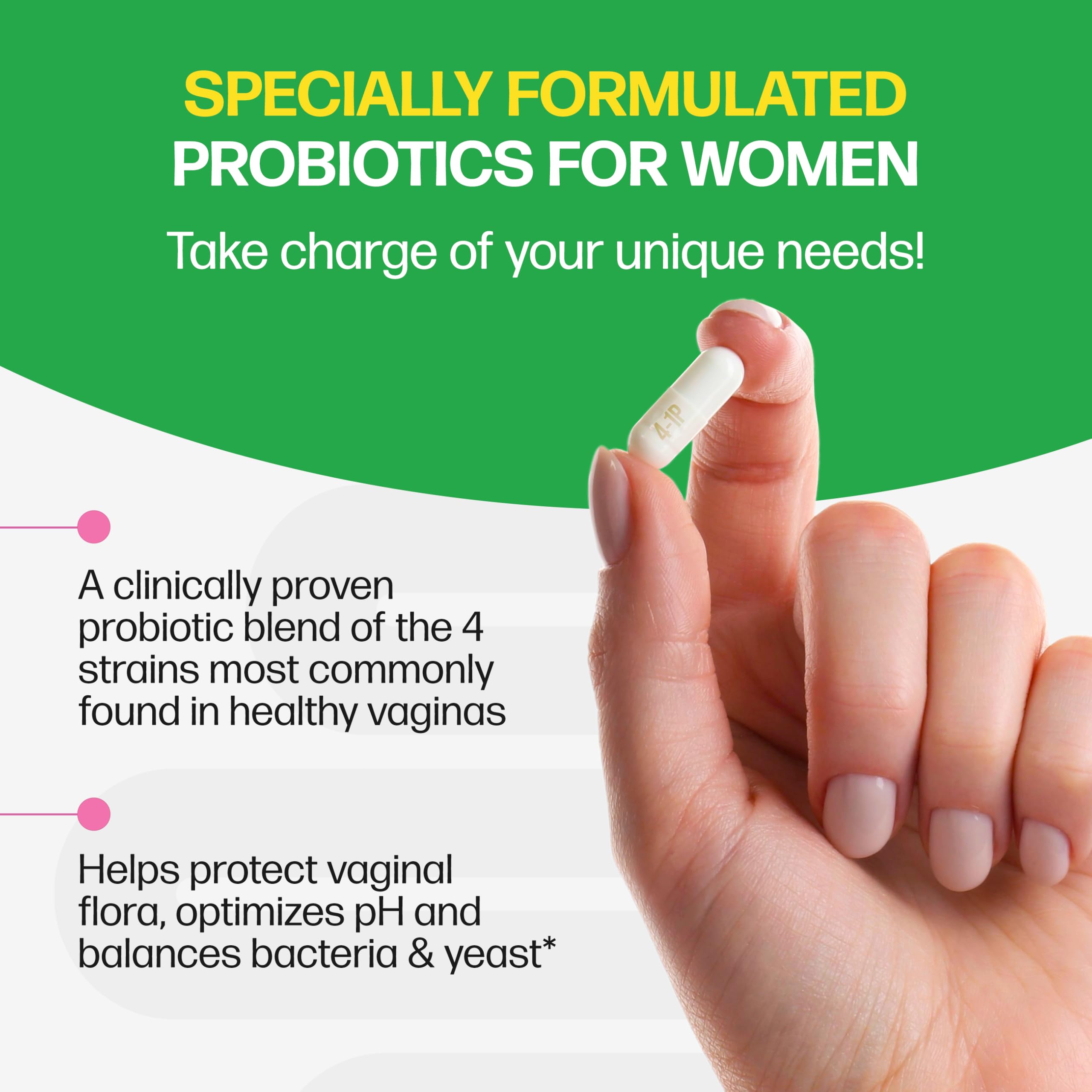 Culturelle women's health packaging visible on shelf highlighting four-in-one benefits.