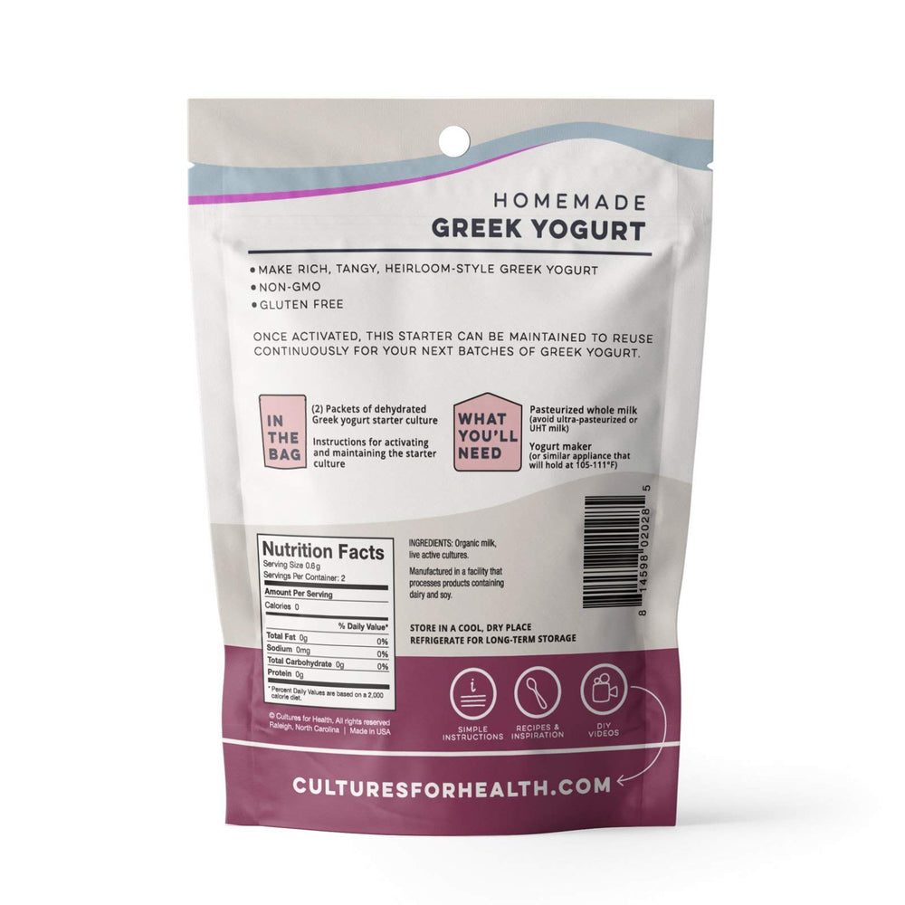 Cultures For Health heirloom-style dehydrated culture enabling endless batches