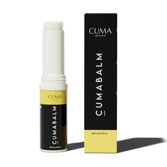 CumaBalm eye balm application close-up for a refreshed under-eye look.