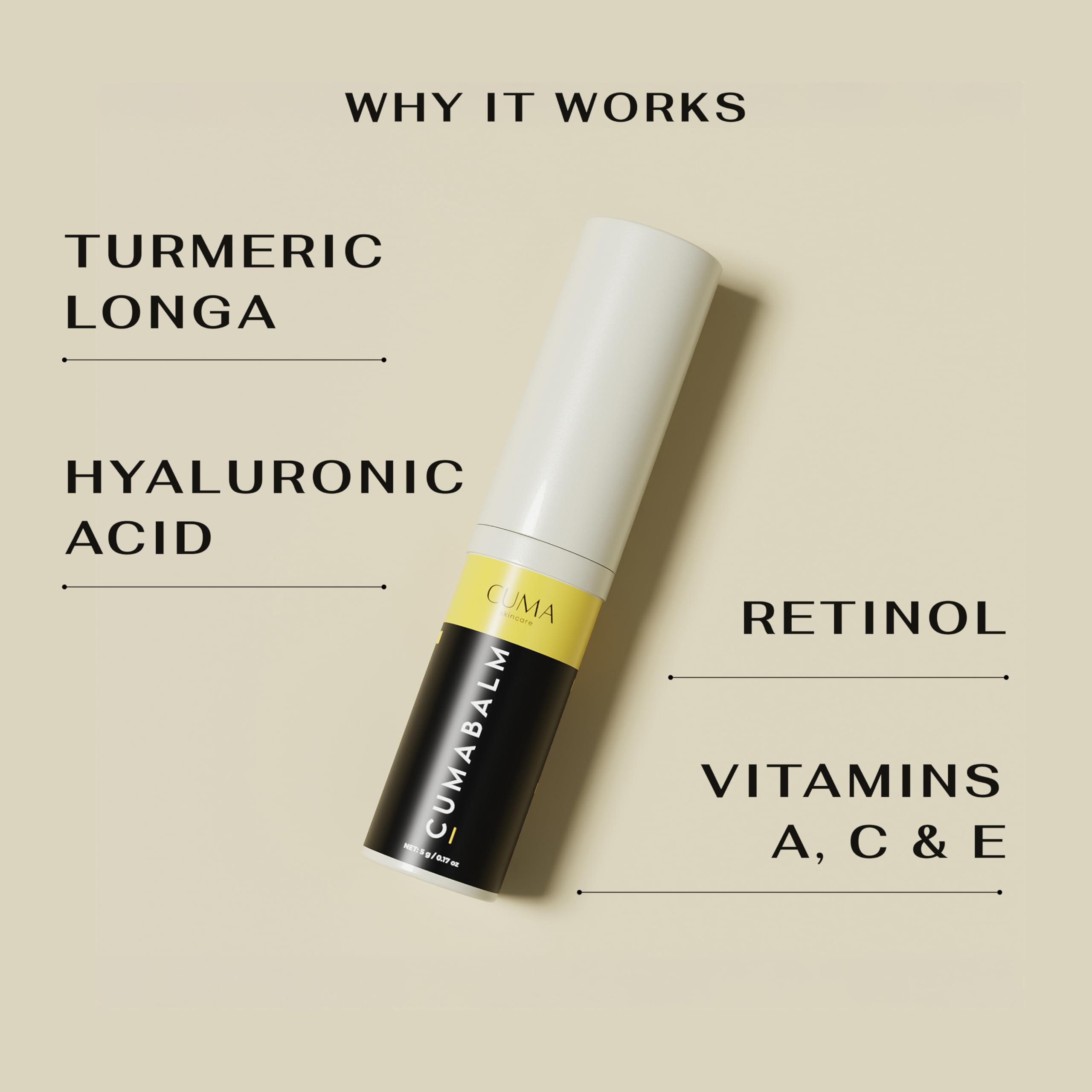 CumaBalm depuff under-eye area, demonstrating refreshed look after use.