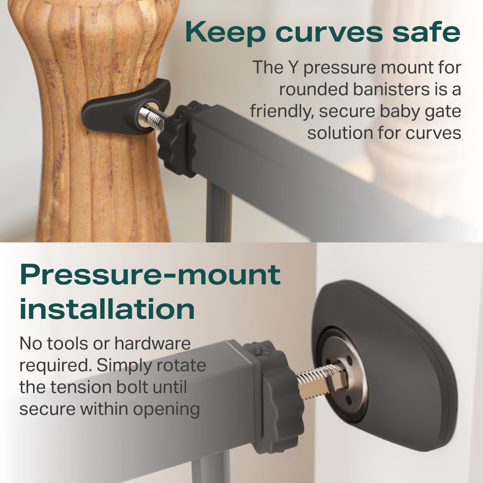 Cumbor 30.5-inch tall gate adds visibility and reach for everyday use