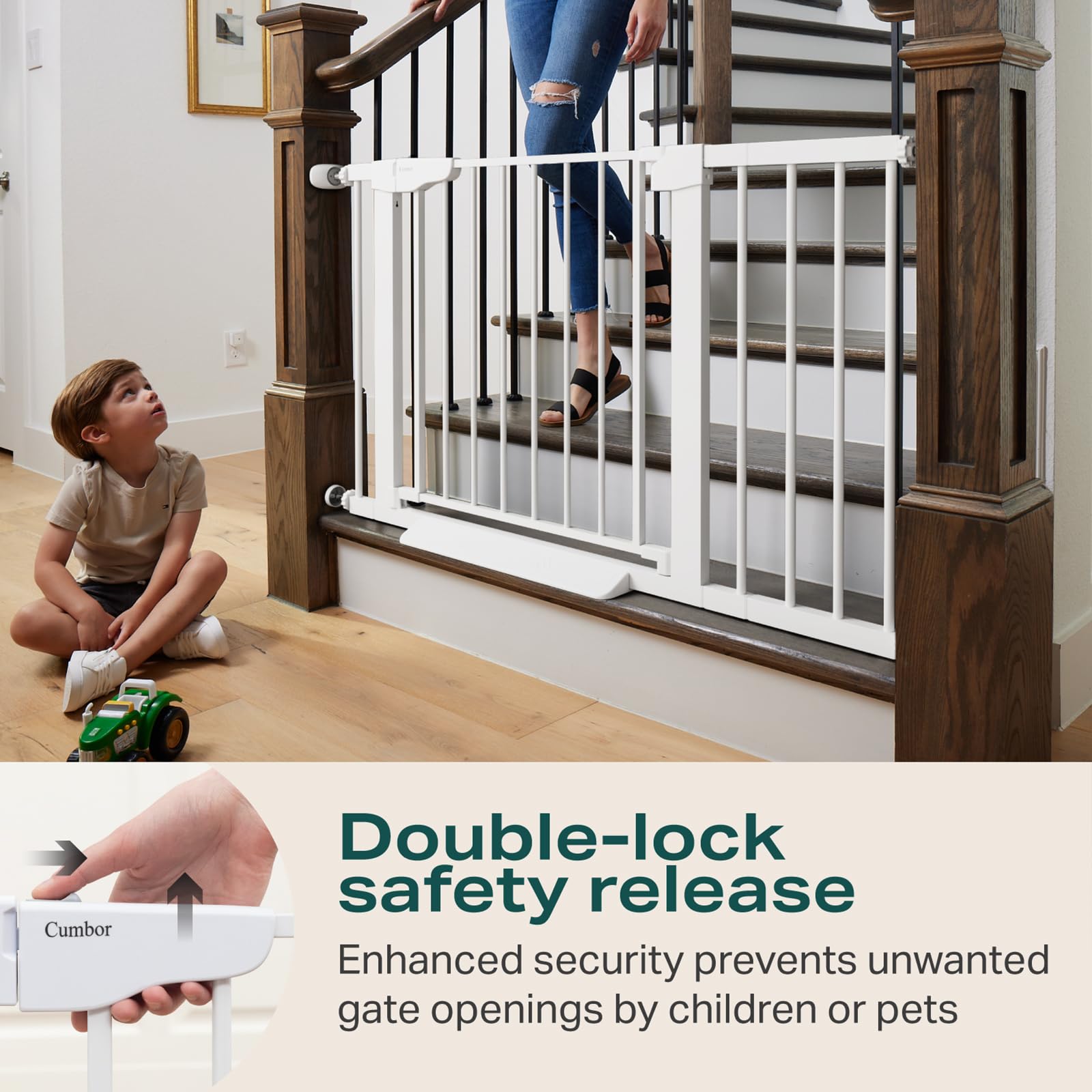 Cumbor durable steel construction withstands daily use and pets