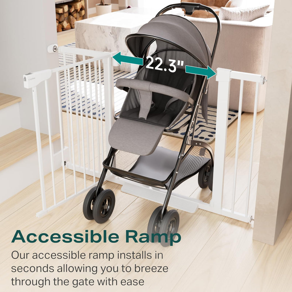 Cumbor hardware-mount option secures stair passages for high-traffic areas