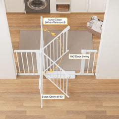 Cumbor baby gate pressure-mount setup suitable for tool-free installation