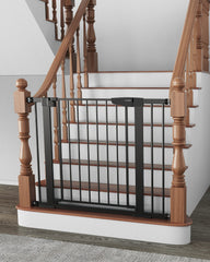 Cumbor baby gate walk-through doorway for easy stroller or load-in access