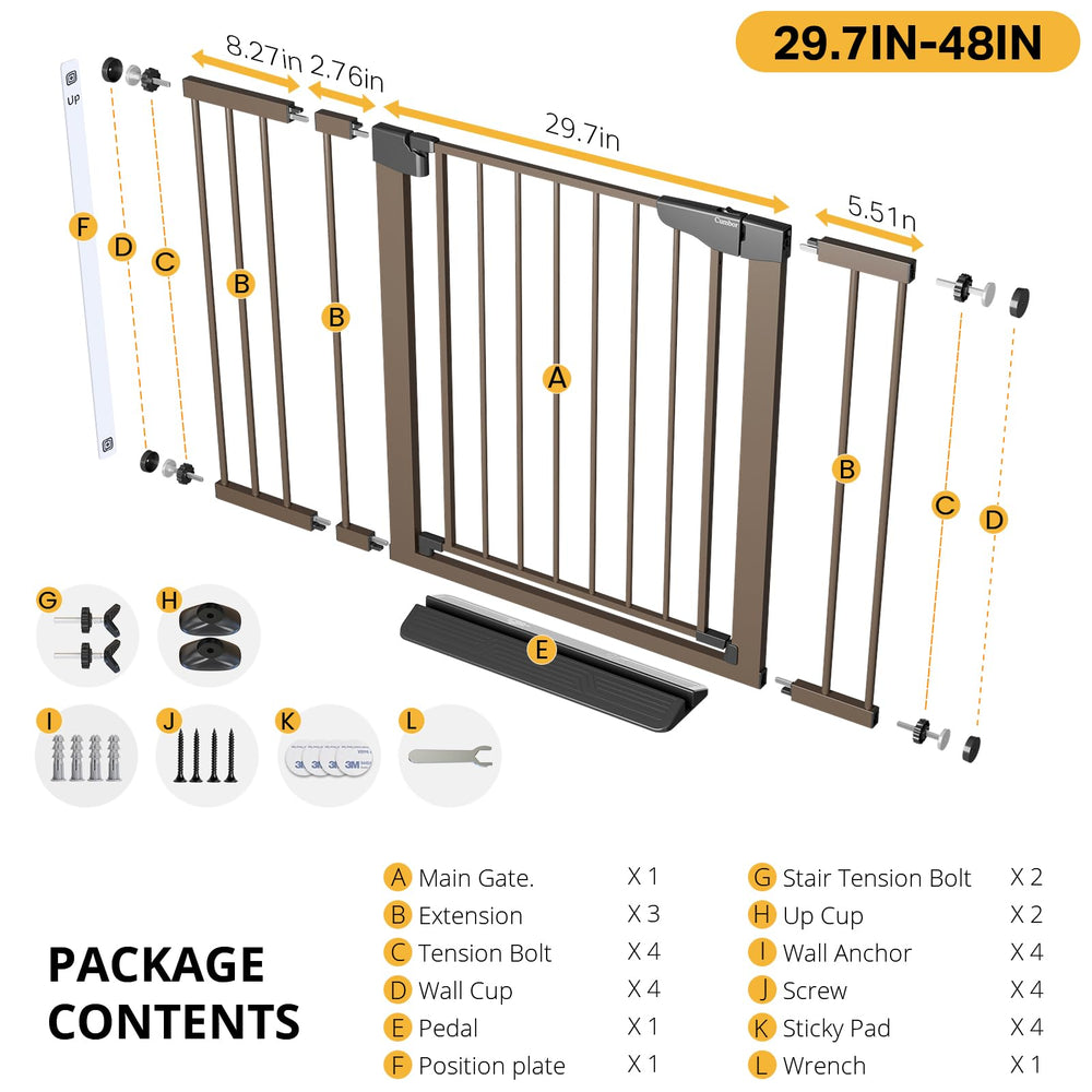 Cumbor durable gate suitable for babies and pets