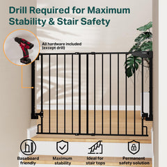 Cumbor durable double-lock design keeps toddlers secure while you multitask.