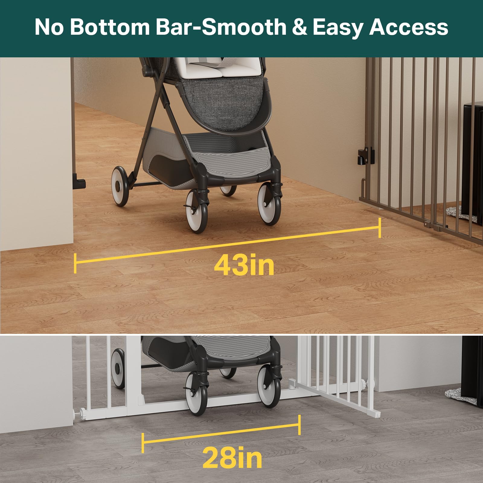 Cumbor brown finish blends with home decor.