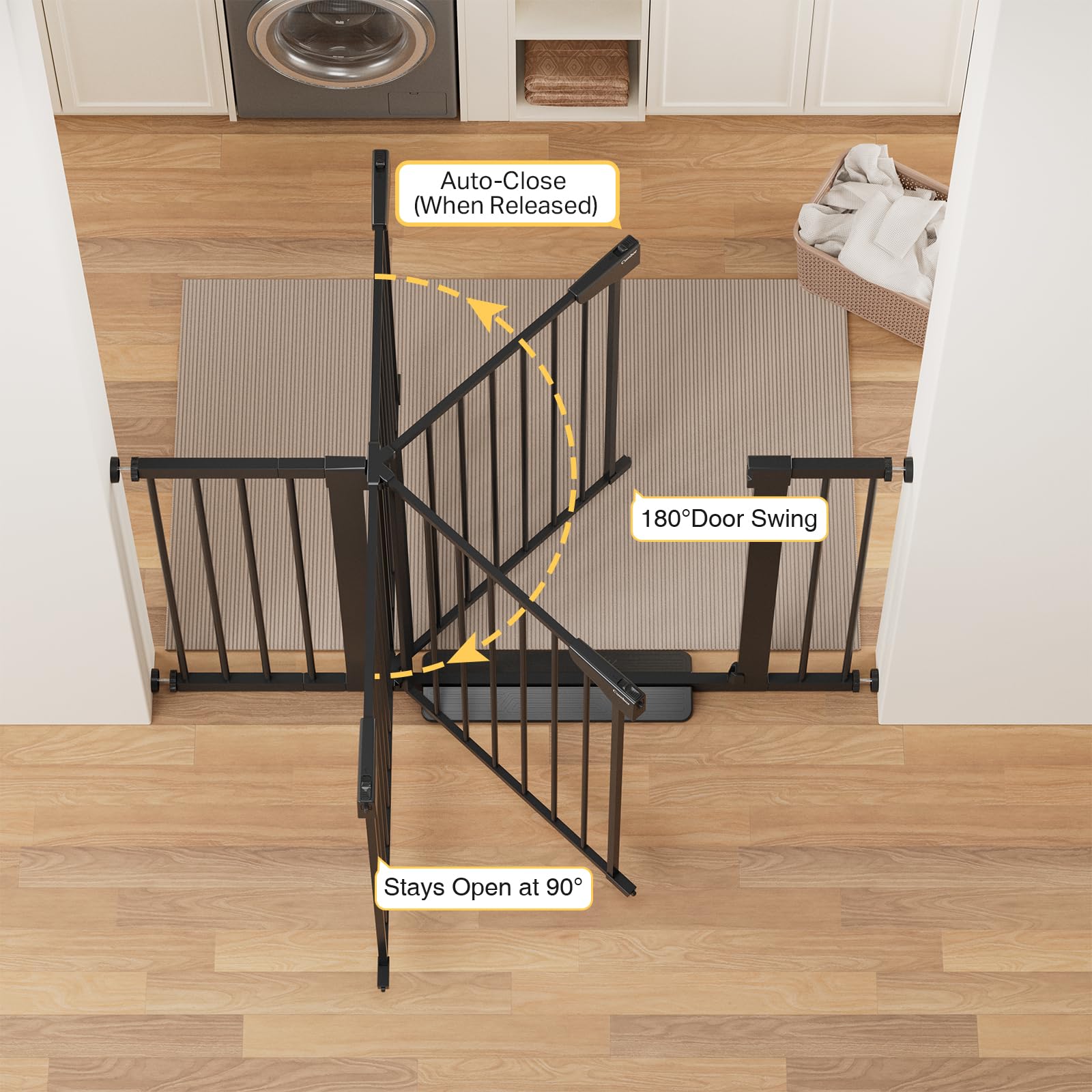 Cumbor stair-rail bolt installation requires no drilling