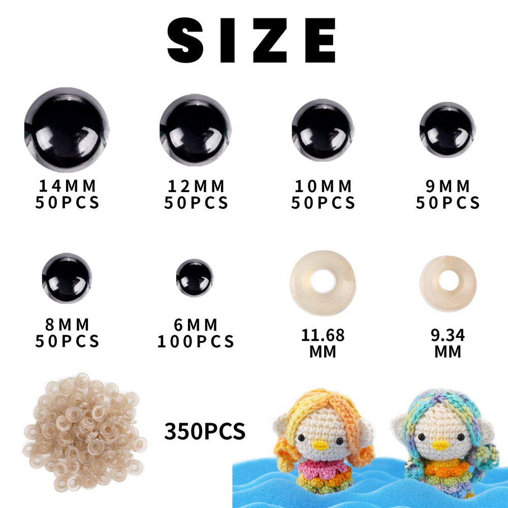 Cumkluu washers included ensure secure, durable eye attachment for crafts.