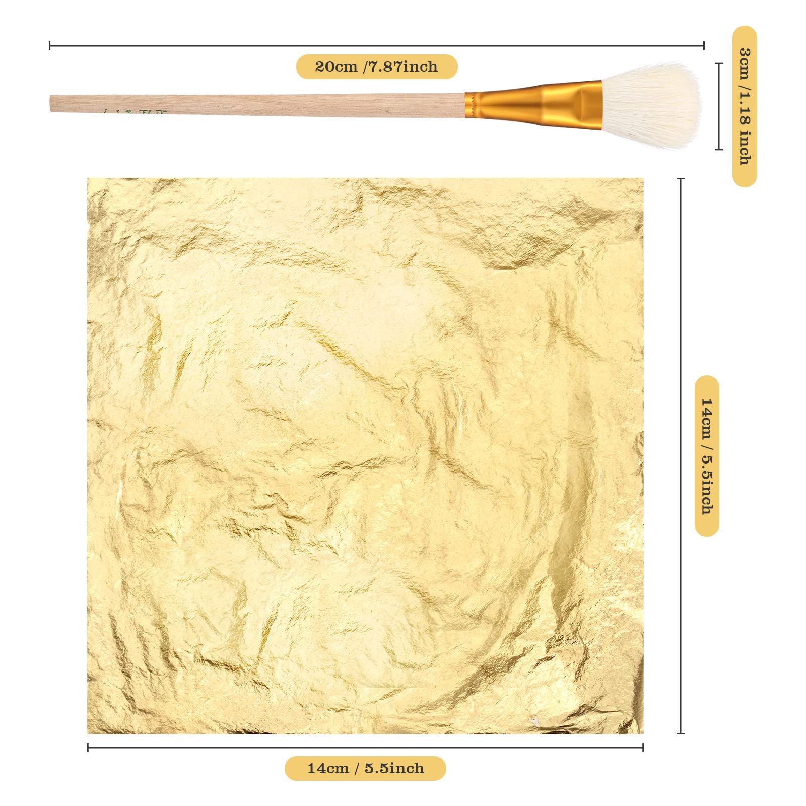 Cunhill wooden-handle gilding brush for precise foil adhesion
