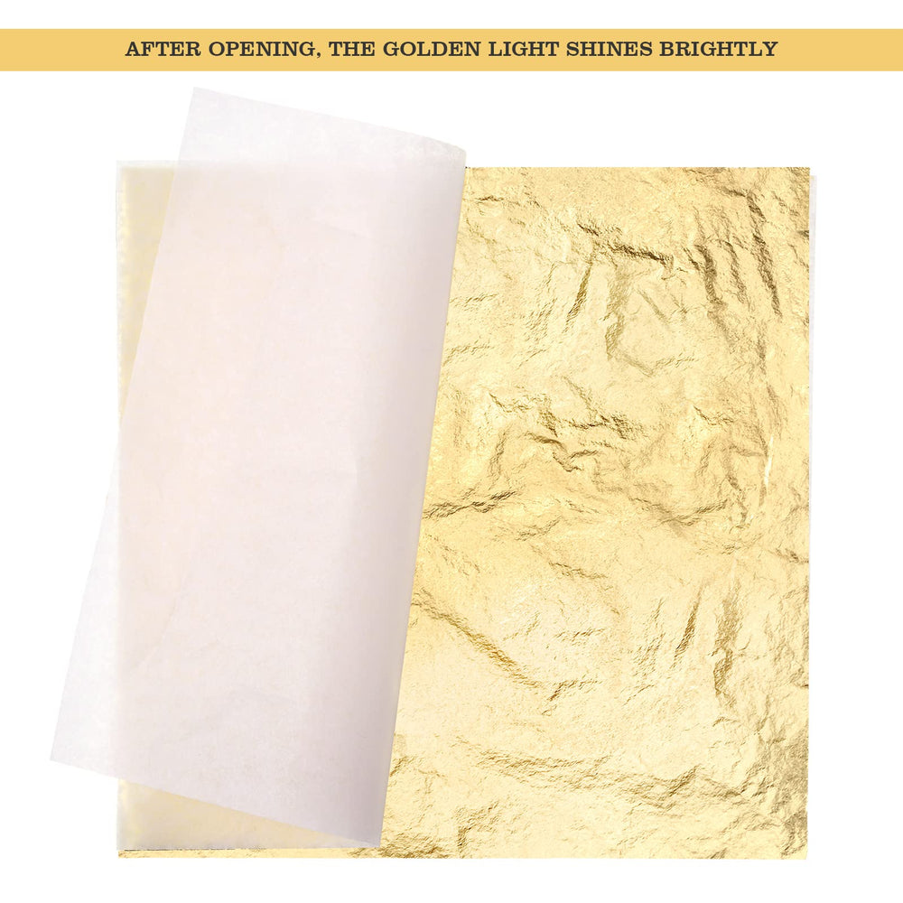 Cunhill gold leaf sheets loose between tissue for easy lifting