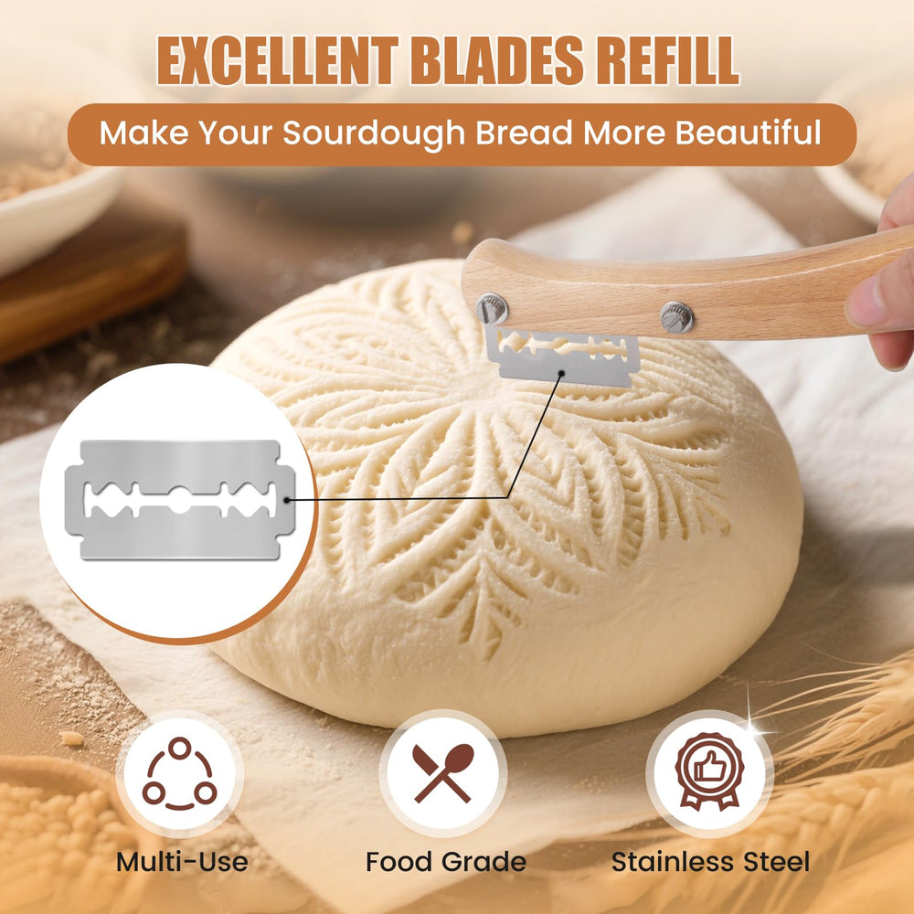 CUNSENR durable edge blades help bakers achieve professional-looking bread.