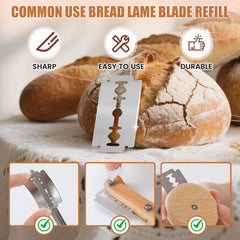 CUNSENR bread lame blades fit most tools for easy replacement and consistent cuts.