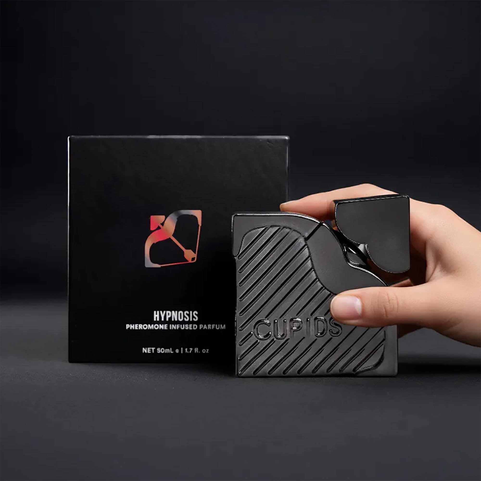 Cupids Hypnosis 3.0 long wear visual indicates extended fragrance when worn