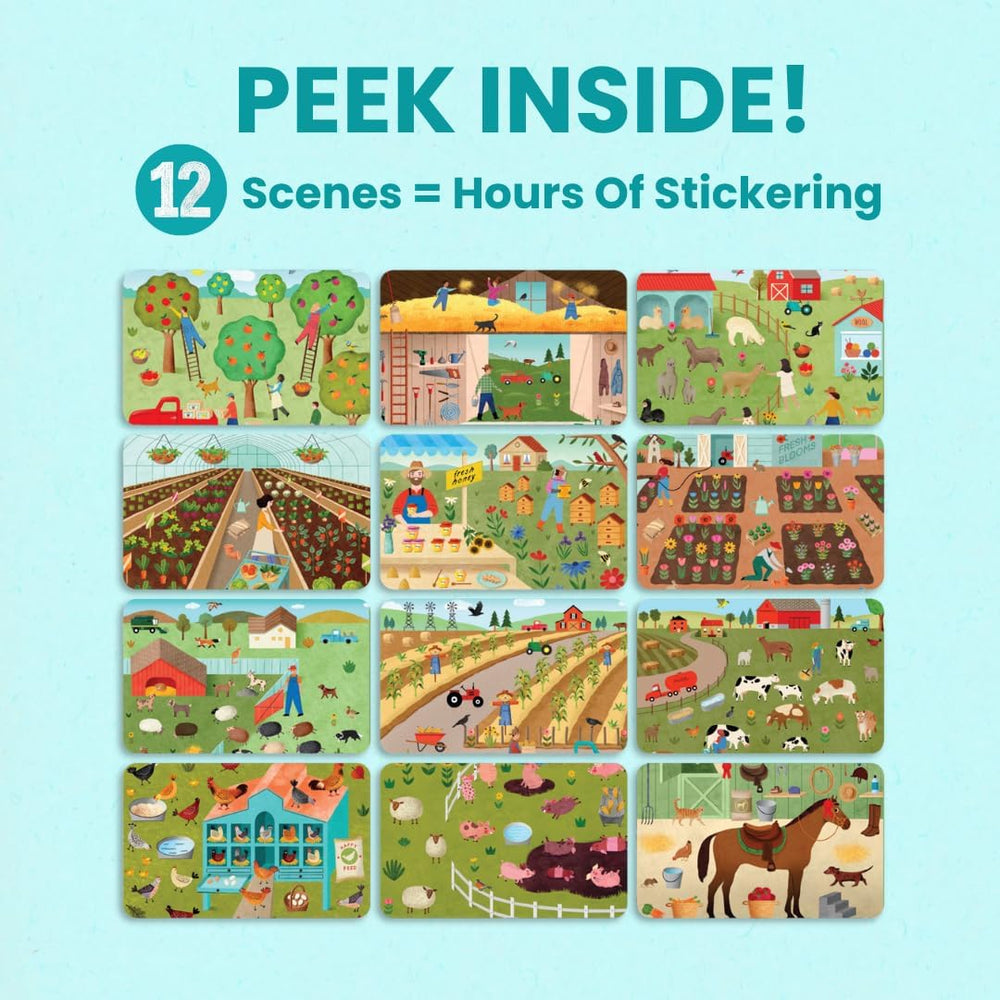 Cupkin Farm Animals 12 coloring pages for creative, screen-free play