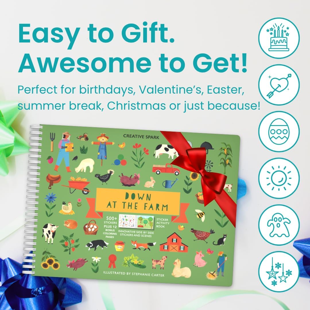 Cupkin Farm Animals stickers provide hours of imaginative learning on the go