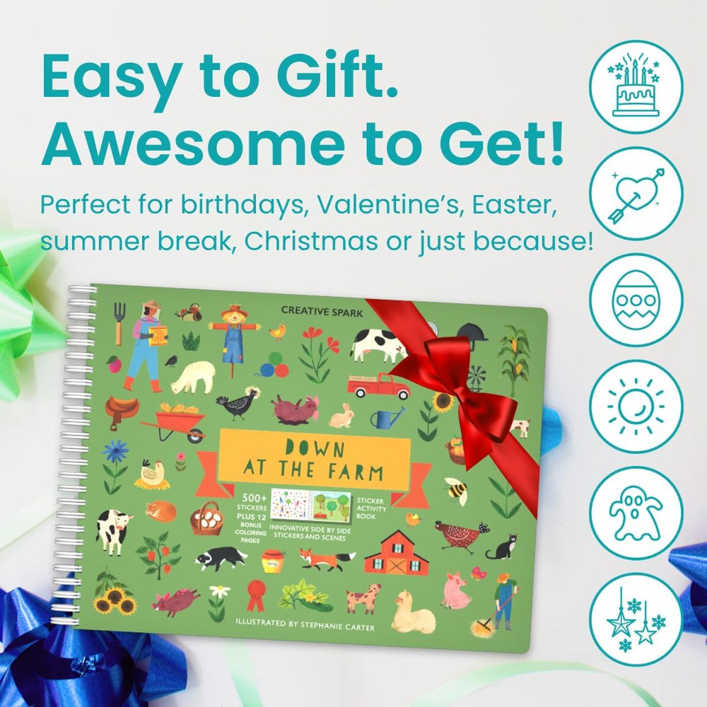 Cupkin Farm Animals stickers provide hours of imaginative learning on the go