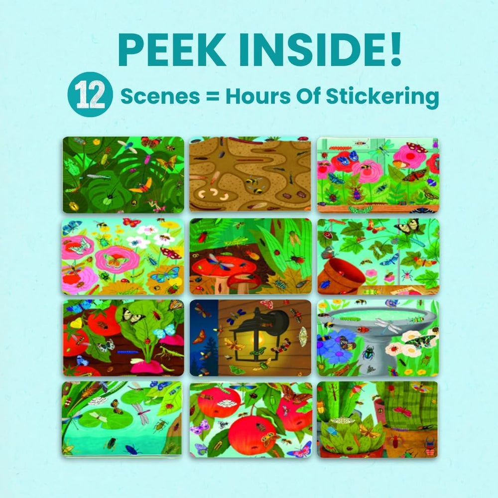 Cupkin Hello Bugs peel-and-stick action promoting patience and careful handling