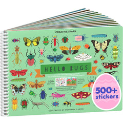 Cupkin Hello Bugs sticker book cover with vibrant bug art for imaginative play