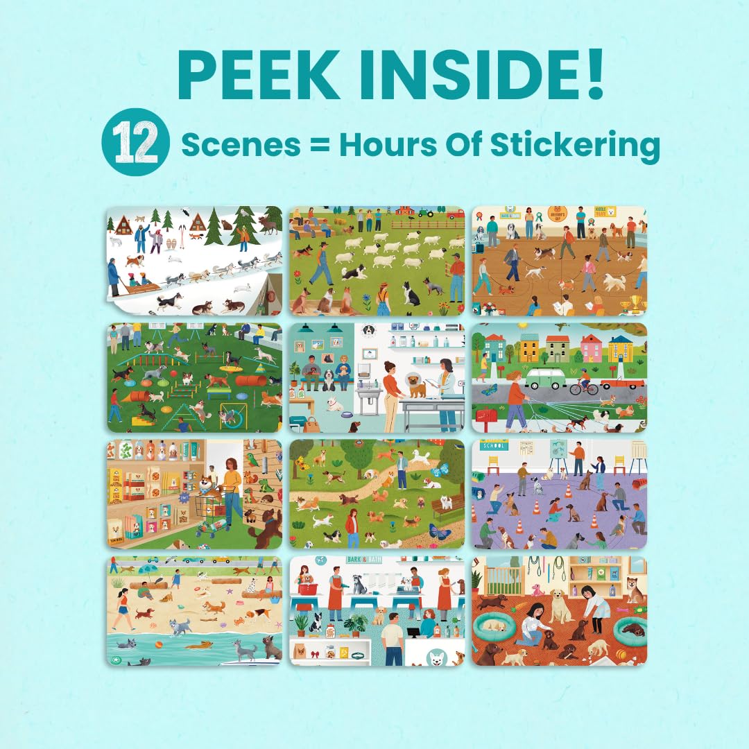 Cupkin Hello Dogs town adventure scenes—encouraging storytelling and sequence ideas.