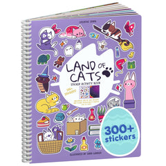Cupkin Land of Cats sticker book cover ideal for travel and imaginative play