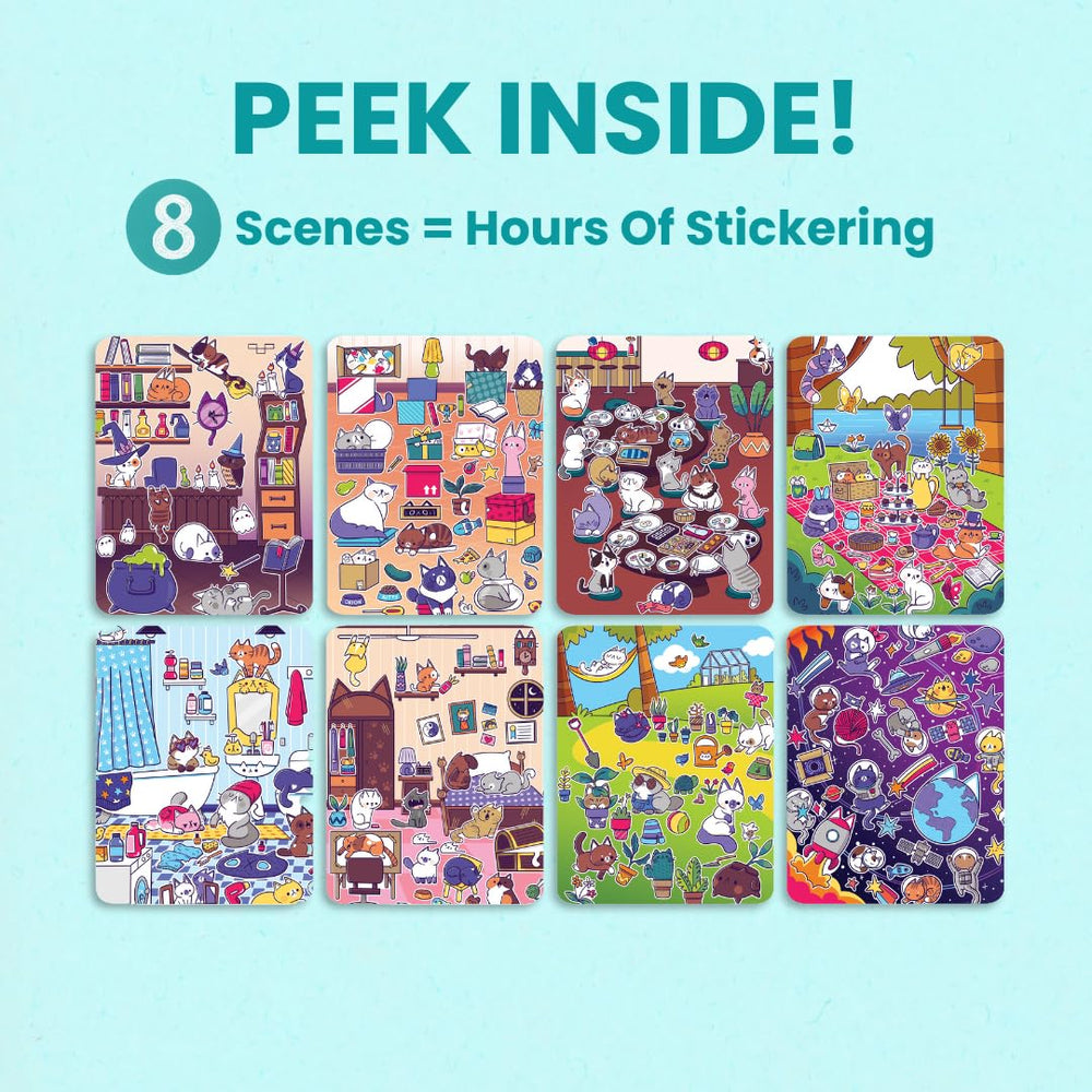 Cupkin Land of Cats travel activity in car with kids