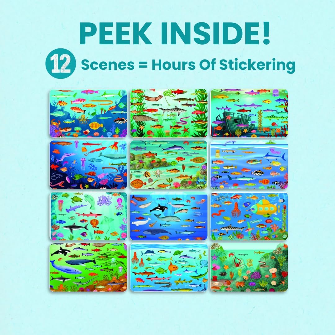 Cupkin Ocean 500+ learning-through-play stickers boost fine motor skills.