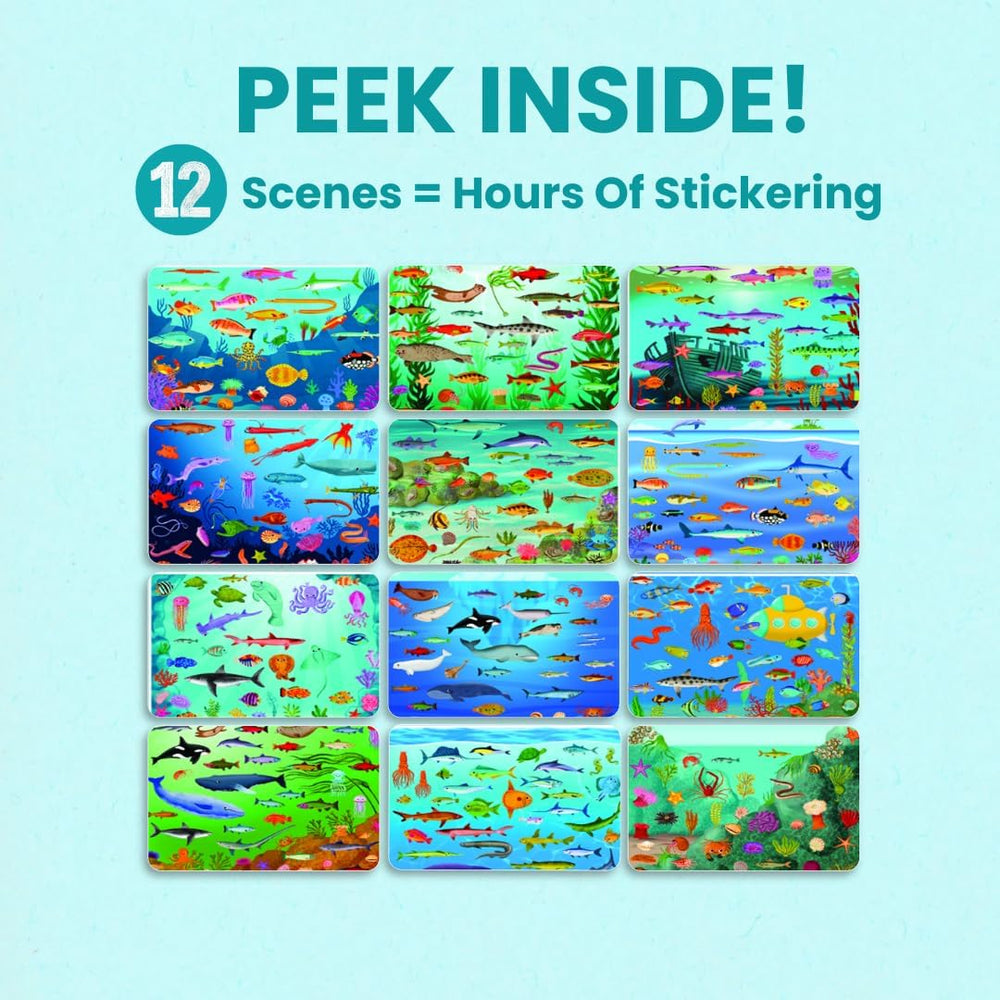 Cupkin Ocean 500+ learning-through-play stickers boost fine motor skills.