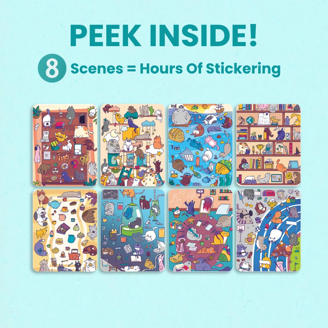Cupkin World of Cats spiral binding lies flat for easy crafting