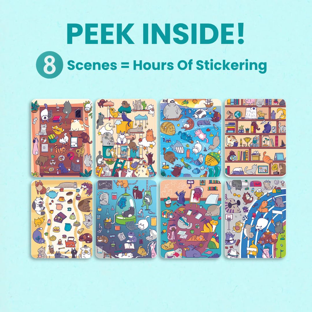 Cupkin World of Cats spiral binding lies flat for easy crafting