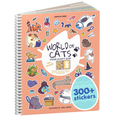 Cupkin World of Cats sticker book cover boosts creative travel fun for kids
