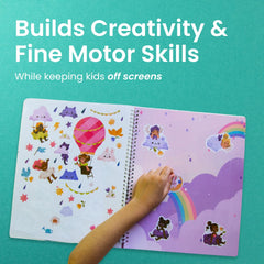 Cupkin World of Princesses spiral-binding layout keeps pages flat during crafts