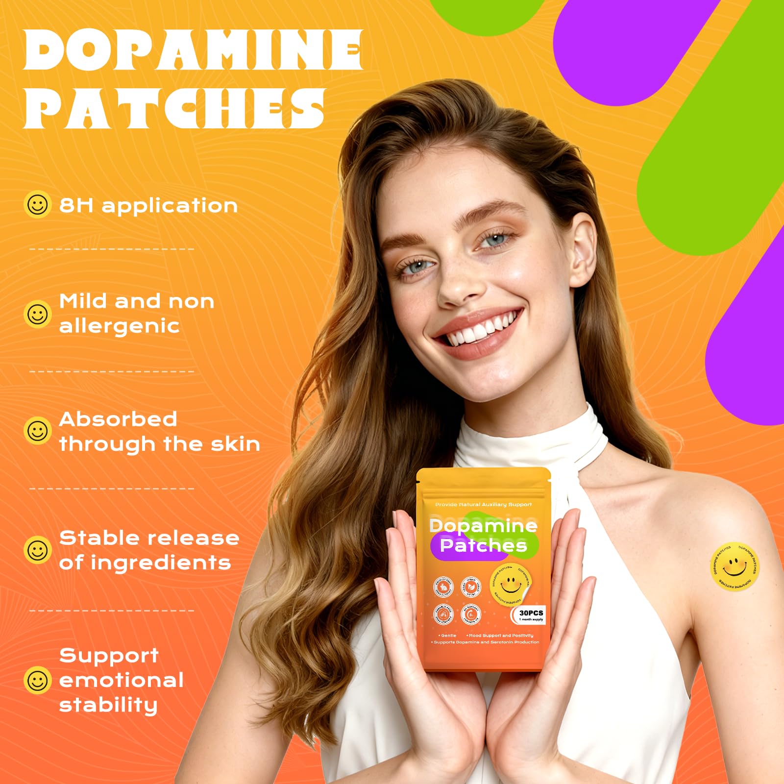 CuqCuzzy dopamine patches carried in a pocket for travel.
