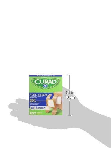 Curad Flex-Fabric packaging emphasizes versatility and value.